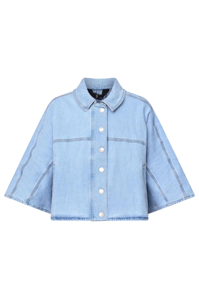 SisterS point blauwe dames jas | Vooraanzicht