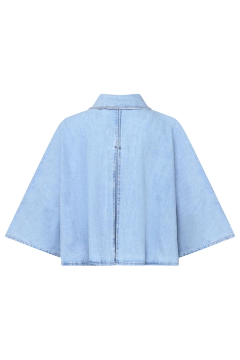 SisterS point blauwe dames jas | Achteraanzicht