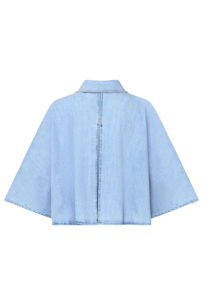 SisterS point blauwe dames jas | Achteraanzicht