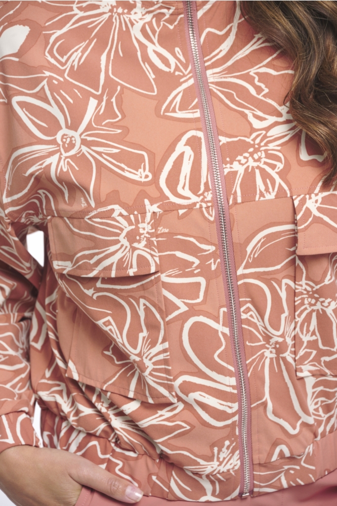 Zoso roze dames vest | Close up