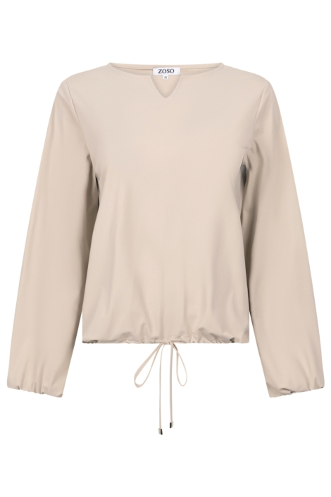 Zoso zand dames t-shirt | Vooraanzicht