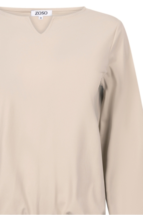 Zoso zand dames t-shirt | Close up