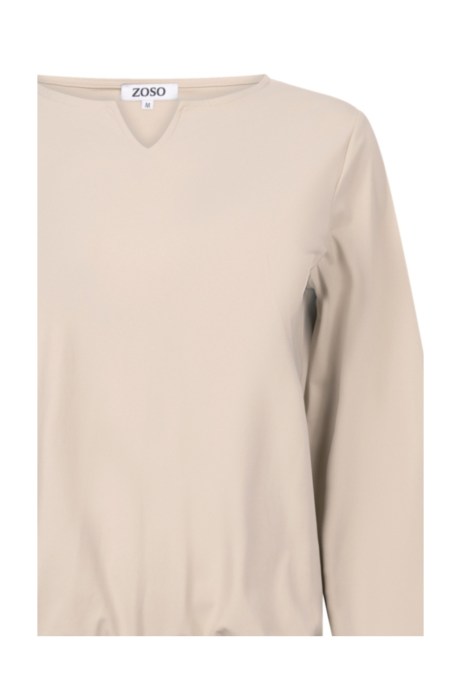 Zoso zand dames t-shirt | Close up