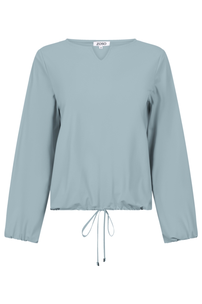 Zoso blauwe dames t-shirt | Vooraanzicht