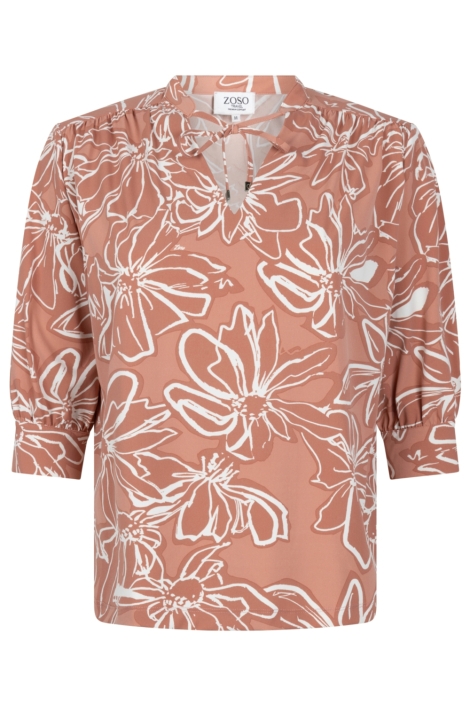 Zoso roze dames t-shirt | Vooraanzicht