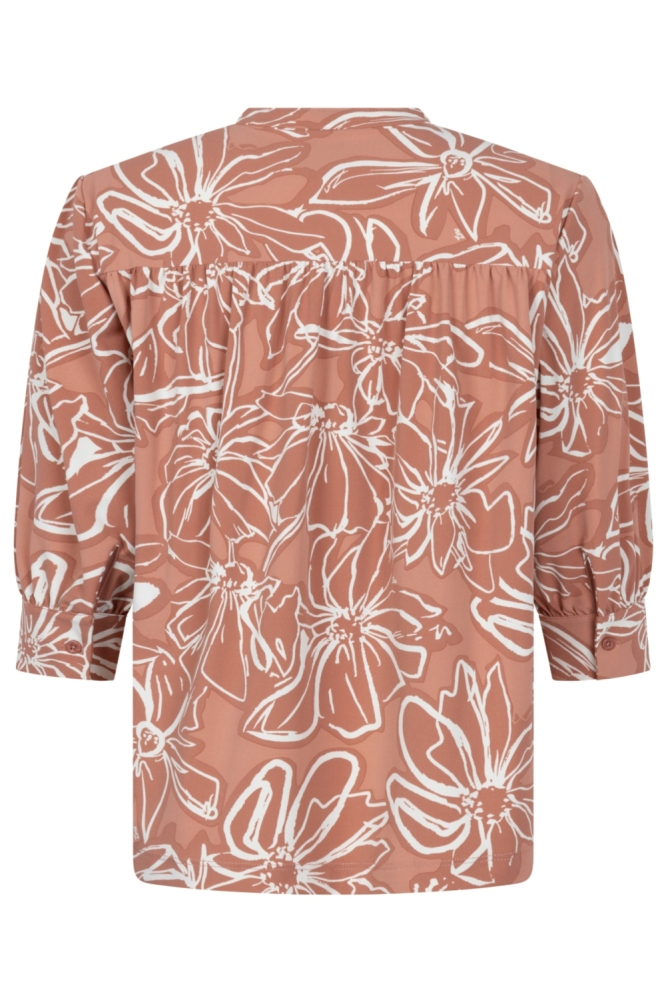 Zoso roze dames t-shirt | Achteraanzicht