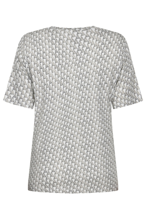 Zoso beige dames t-shirt | Achteraanzicht