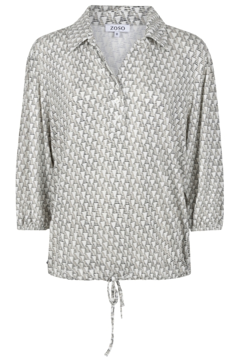 Zoso beige dames blouse | Vooraanzicht