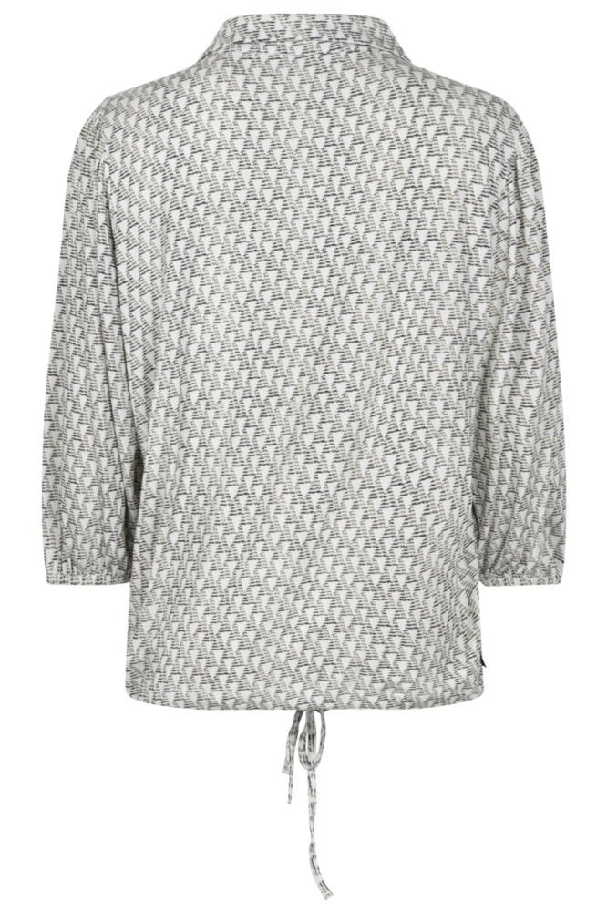 Zoso beige dames blouse | Achteraanzicht