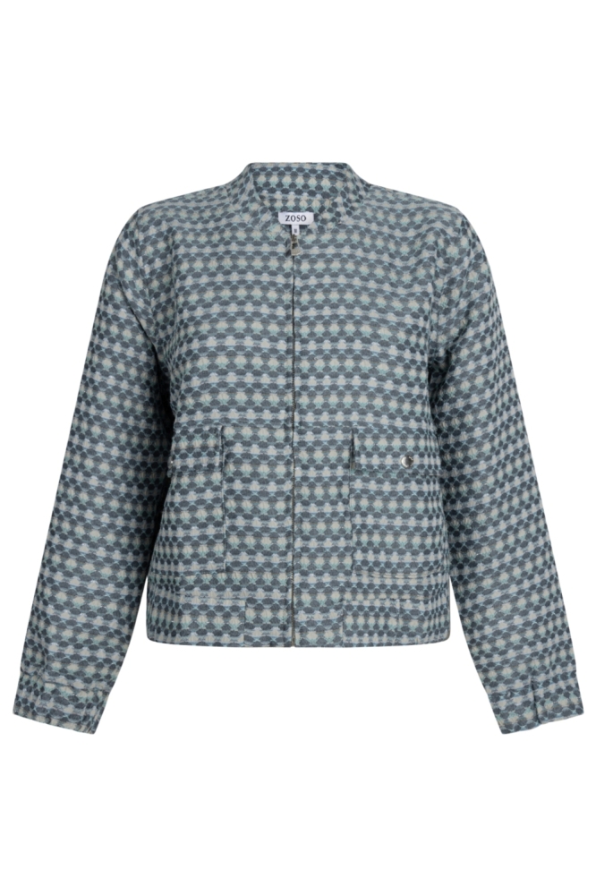 Zoso groene dames vest | Vooraanzicht
