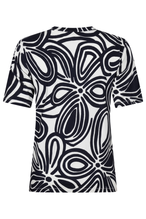 Zoso blauwe dames t-shirt | Achteraanzicht