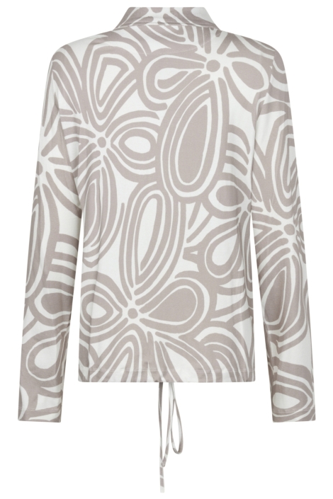 Zoso beige dames blouse | Achteraanzicht
