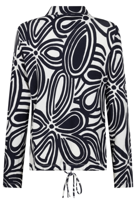 Zoso blauwe dames blouse | Achteraanzicht