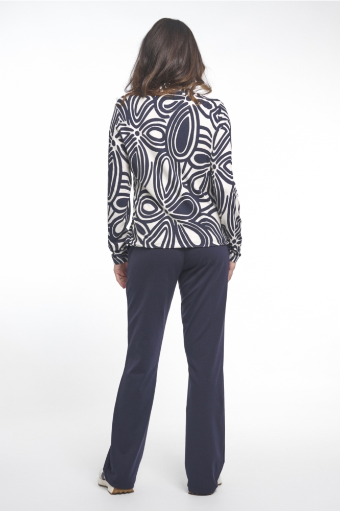 Zoso blauwe dames blouse | Model