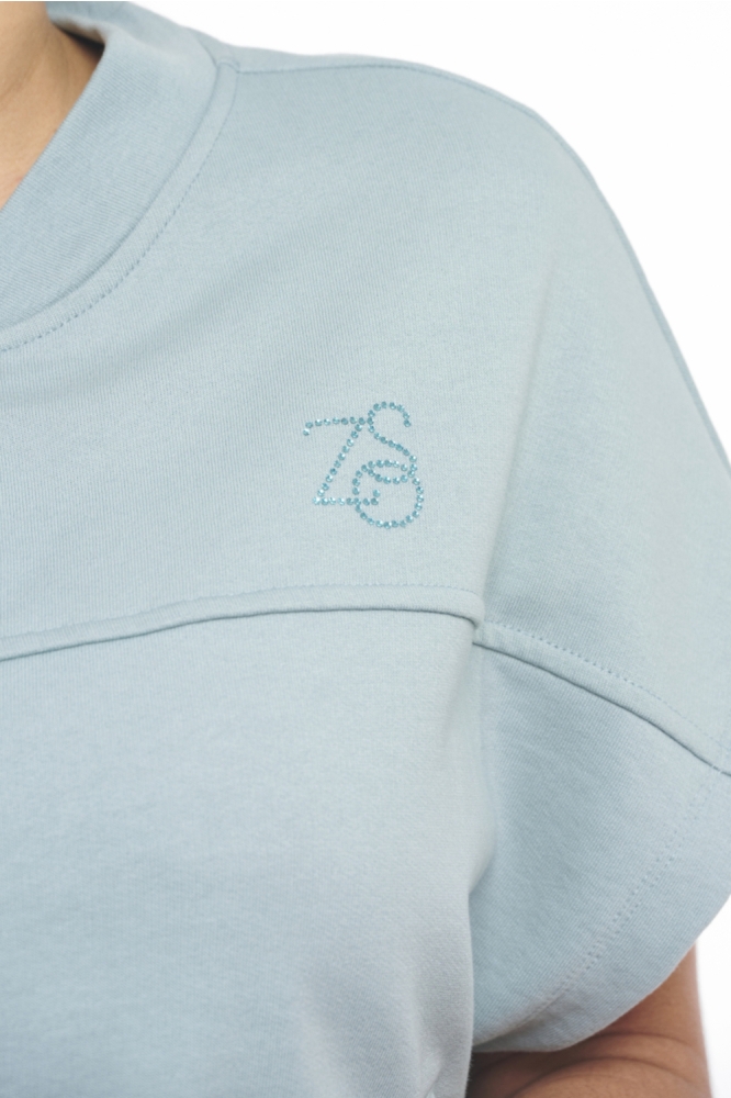 Zoso blauwe dames vest | Close up