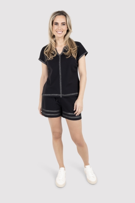 Zoso zwarte dames t-shirt | Model