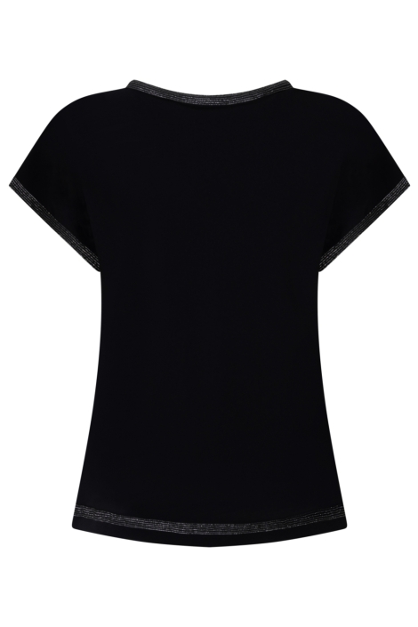 Zoso zwarte dames t-shirt | Achteraanzicht
