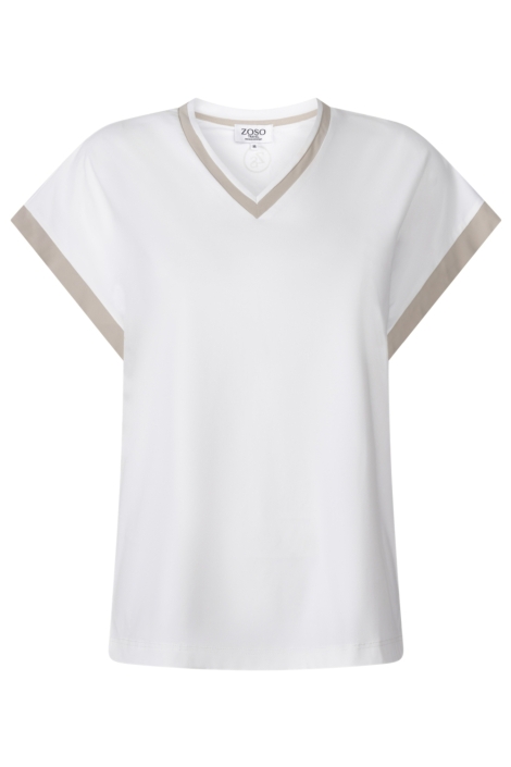 Zoso witte dames t-shirt | Vooraanzicht