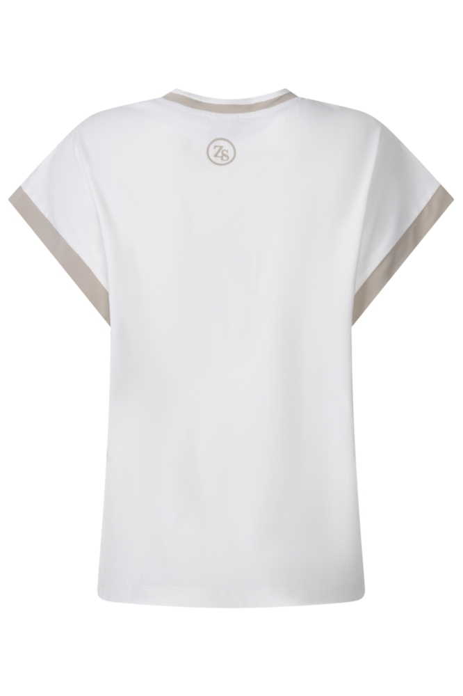 Zoso witte dames t-shirt | Achteraanzicht