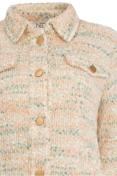 NED roze dames vest | Close up