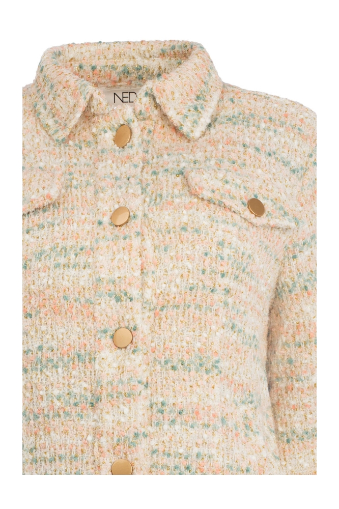 NED roze dames vest | Close up