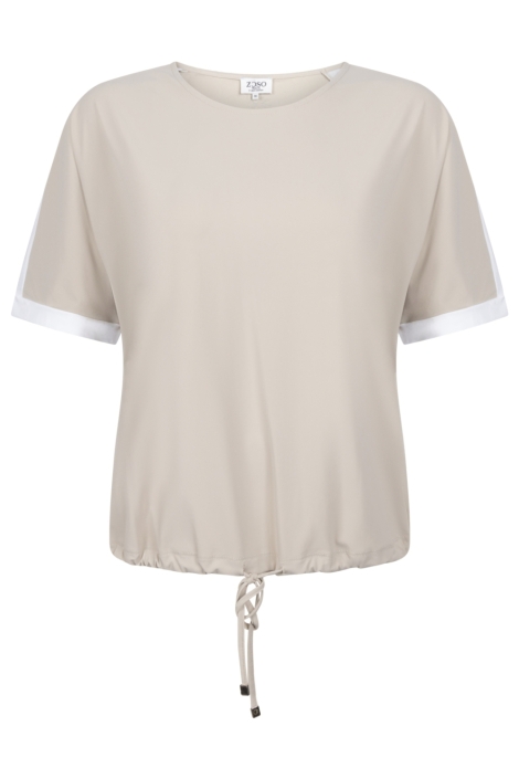 Zoso zand dames t-shirt | Vooraanzicht