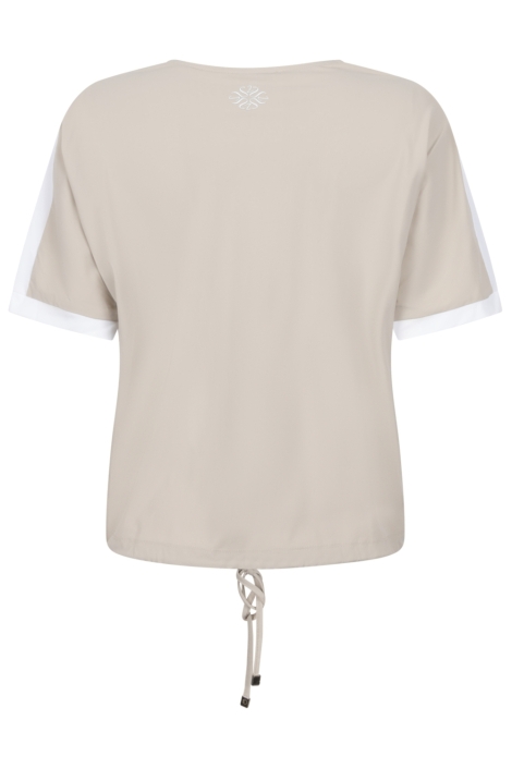 Zoso zand dames t-shirt | Achteraanzicht