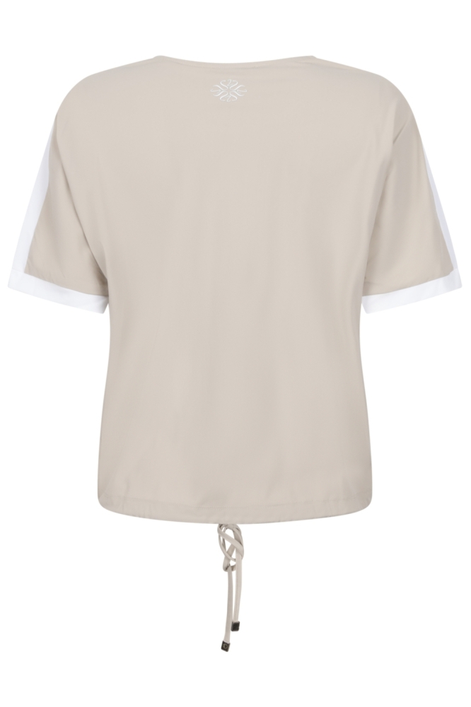 Zoso zand dames t-shirt | Achteraanzicht