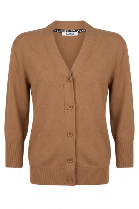 Zoso camel dames vest | Vooraanzicht