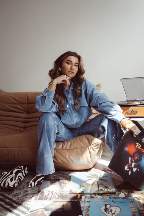 Studio Amaya blauwe dames jas | Unique Selling Point