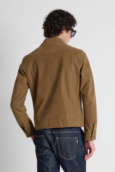 Antony Morato beige heren jas | Model achteraanzicht