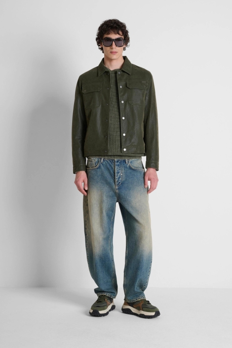Antony Morato groene heren jas | Model