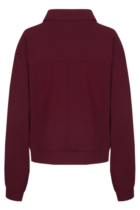 C&S The Label bordeaux dames vest | Achteraanzicht