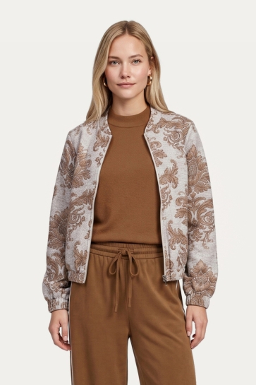 C&S The Label Jas JETTY BOMER JACKET 26WQH16 SAND/COLOR MIX