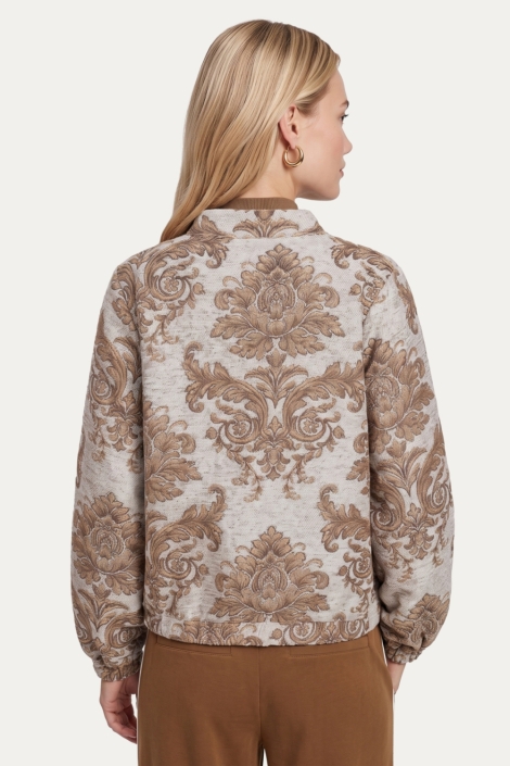 C&S The Label beige dames jas | Model achteraanzicht