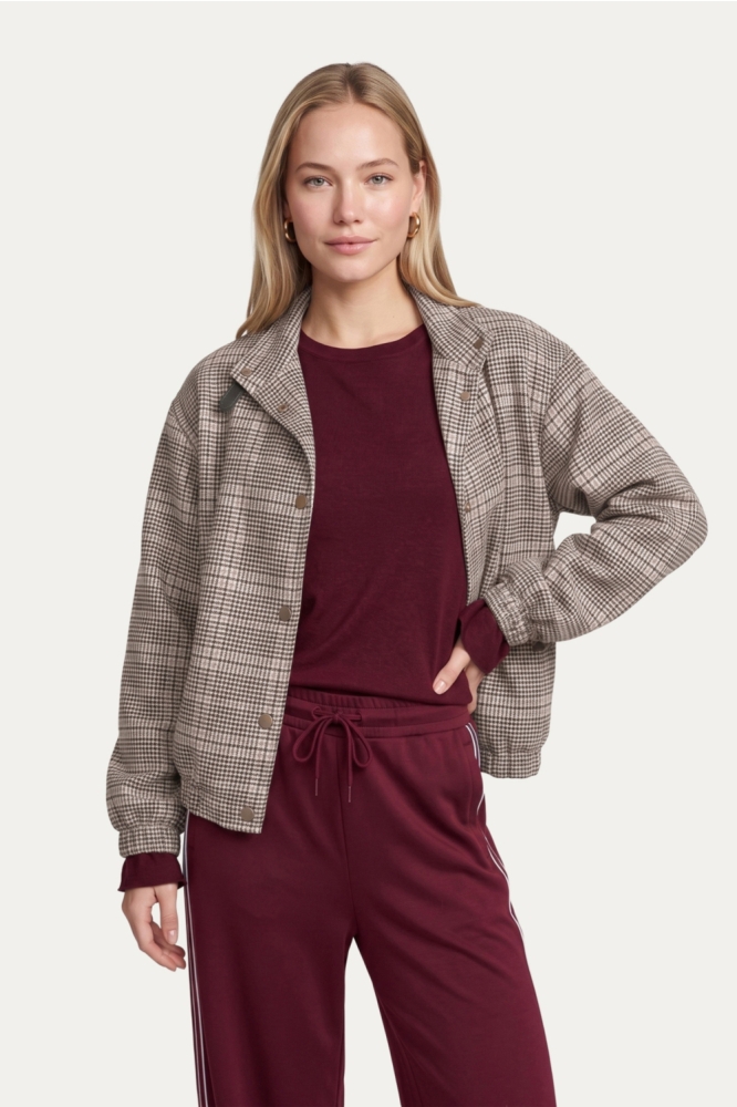 C&S The Label multi color dames blazer | Model vooraanzicht