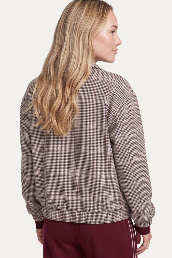 C&S The Label multi color dames blazer | Model achteraanzicht