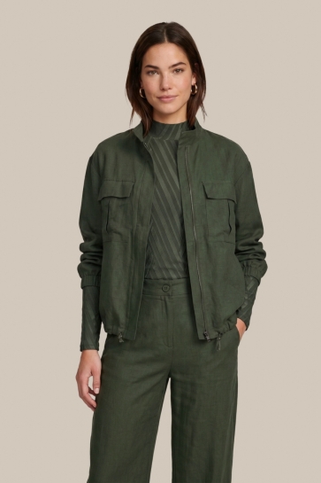 C&S The Label Blouse JINORA JACKET 26NAC01 Dark Olive