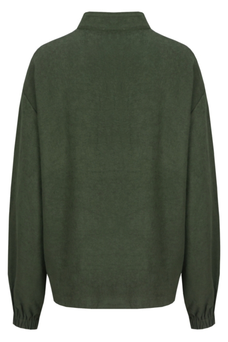 C&S The Label groene dames blouse | Achteraanzicht