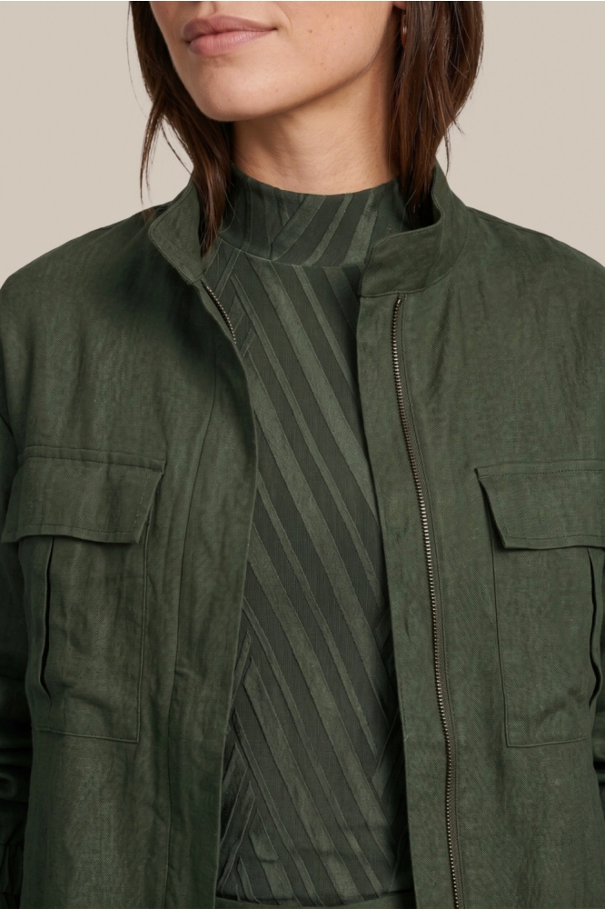 C&S The Label groene dames blouse | Close up