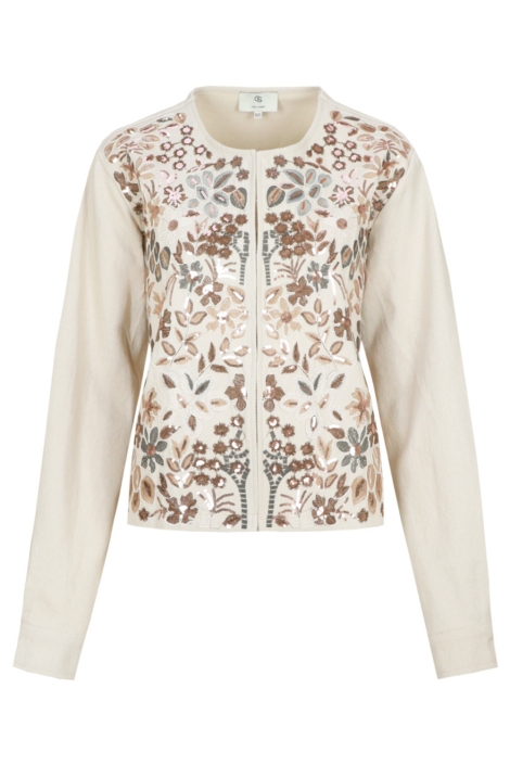 C&S The Label beige dames jas | Vooraanzicht
