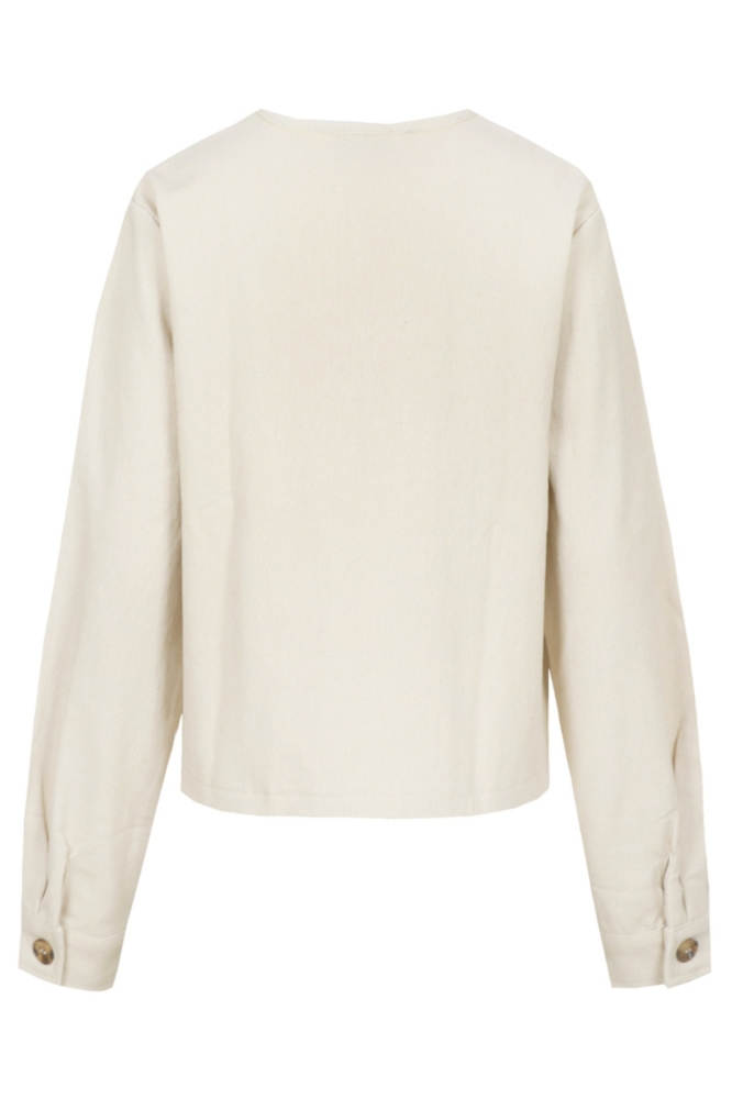 C&S The Label beige dames jas | Achteraanzicht