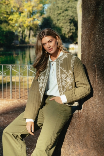 C&S The Label Jas JALEESA JACKET 26NXJ02 Dark Olive