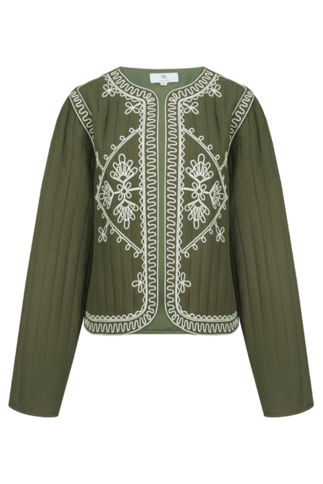 C&S The Label groene dames jas | Vooraanzicht