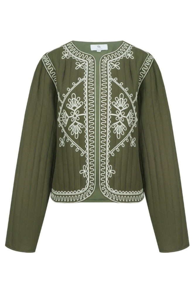 C&S The Label groene dames jas | Vooraanzicht
