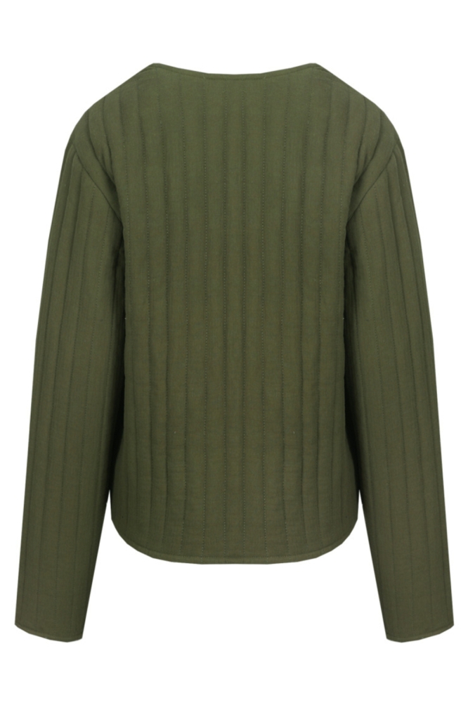 C&S The Label groene dames jas | Achteraanzicht