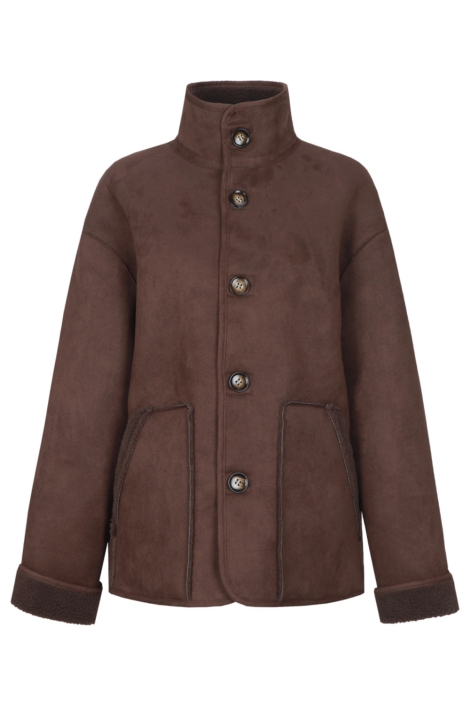 C&S The Label bruine dames jas | Vooraanzicht