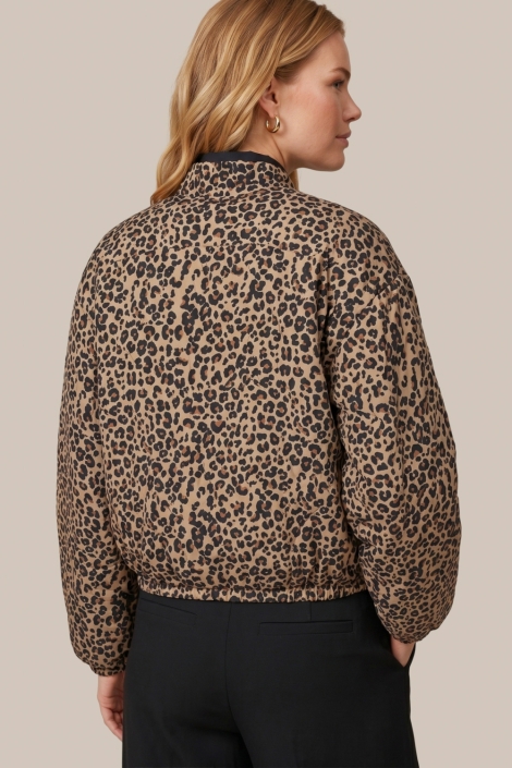 C&S The Label bruine dames jas | Model achteraanzicht