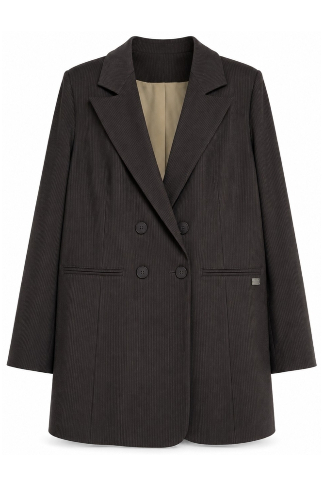 TQ Amsterdam bruine dames blazer | Vooraanzicht