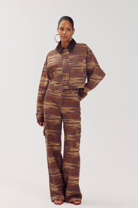 Harper & Yve camel dames jas | Model